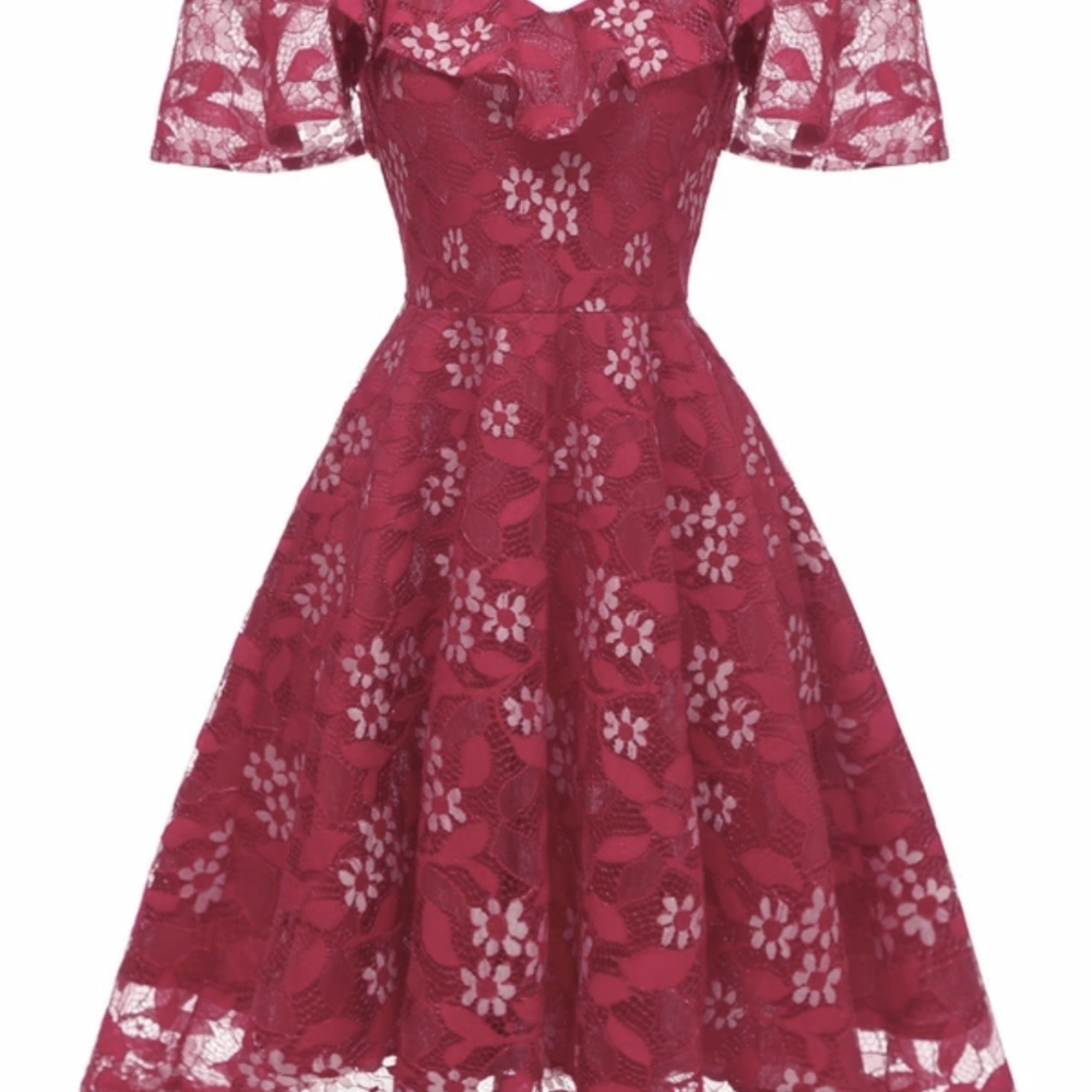 NEW Red Lace Dress